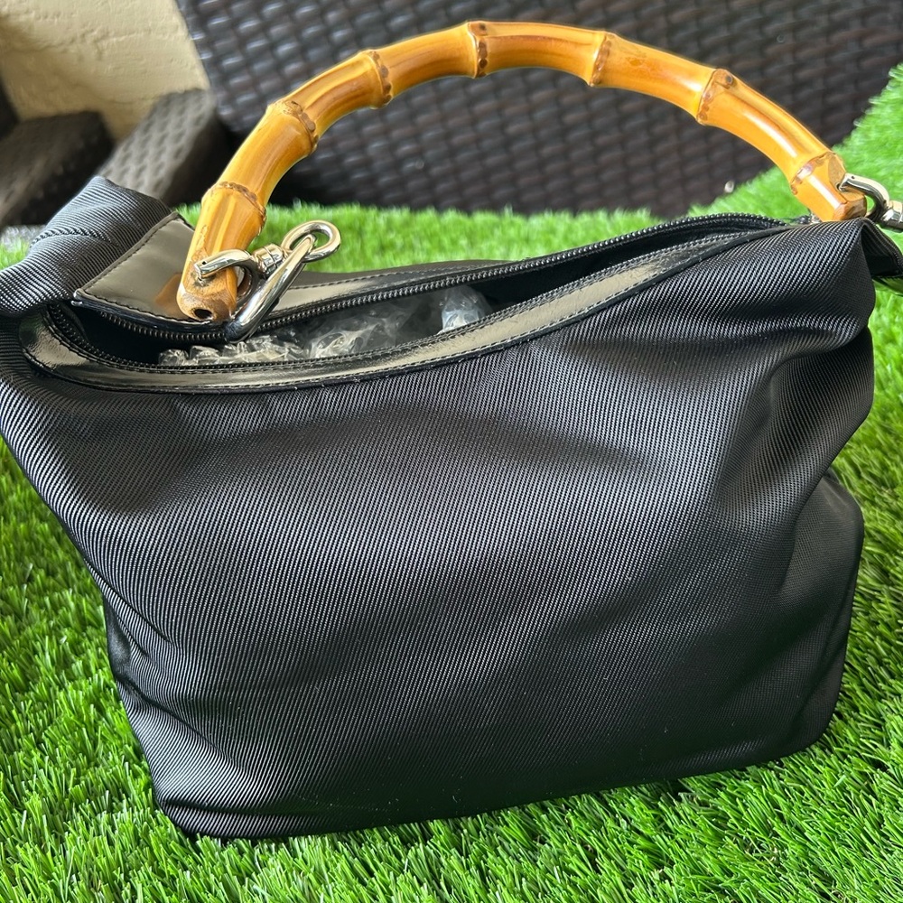 Gucci bamboo shoulder handbag